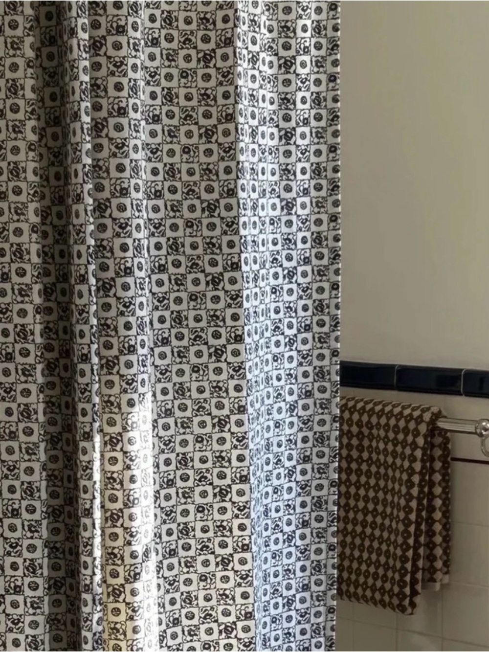 Autumn Sonata Bibi Shower Curtain NEW with curtain rings
